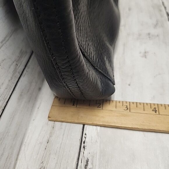 Madewell Transport Black Leather Small Tote Bag Handle and Crossbody Straps - Picture 5 of 10